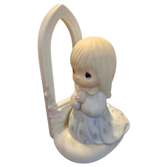 Precious Moments Other - Precious Moments O Worship The Lord 1985 Ceramic Figurine 100064